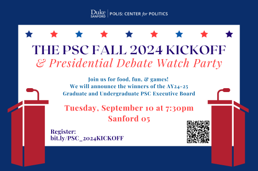 PSC Kickoff & Presidential Debate Watch Party